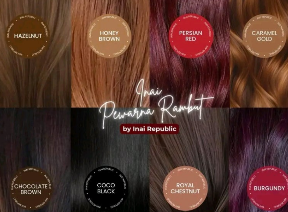 INAI REPUBLIK HENA HAIR COLOUR ✅️✅️Honey Brown 200 ml