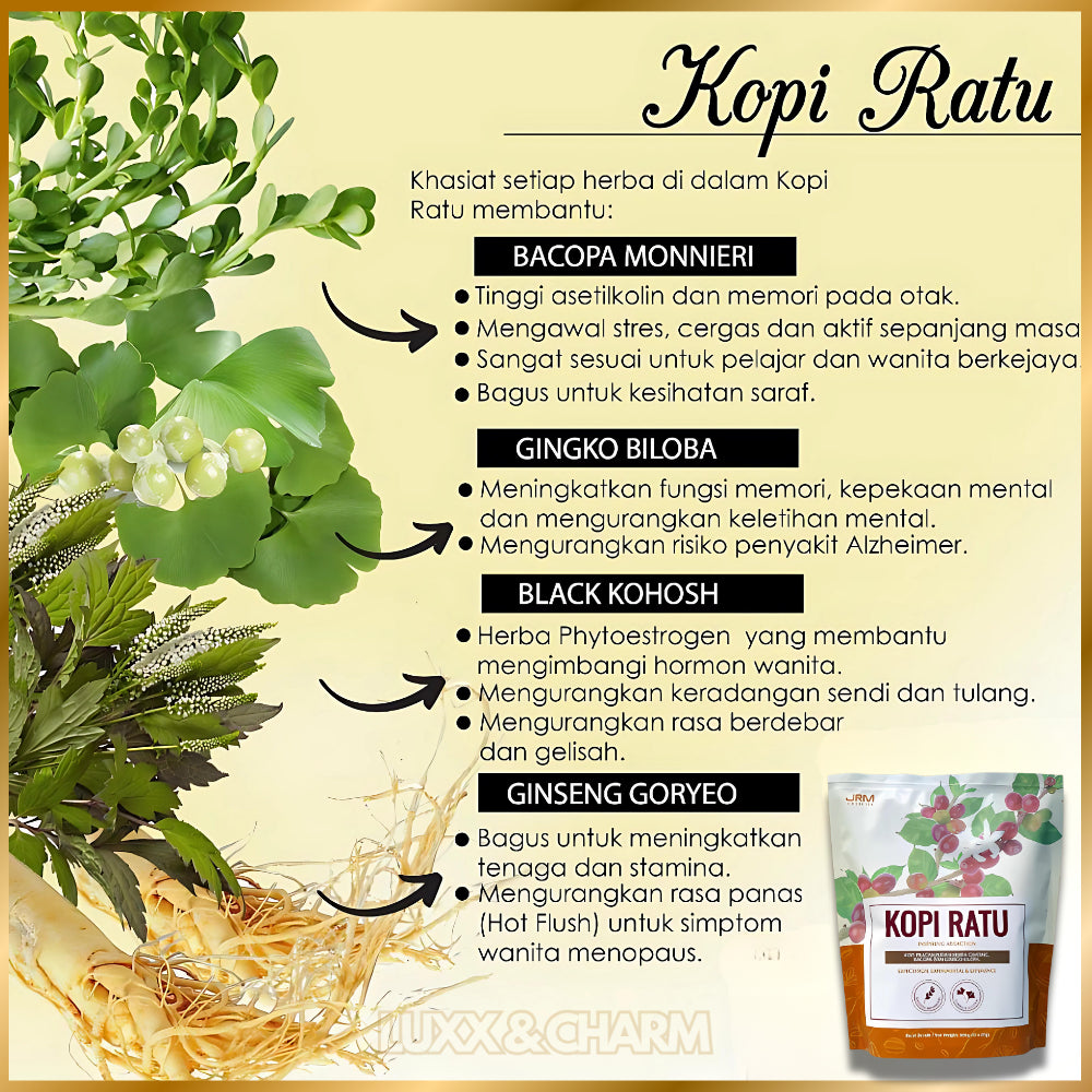 Kopi Ratu JRM 15 sachet 310 gm