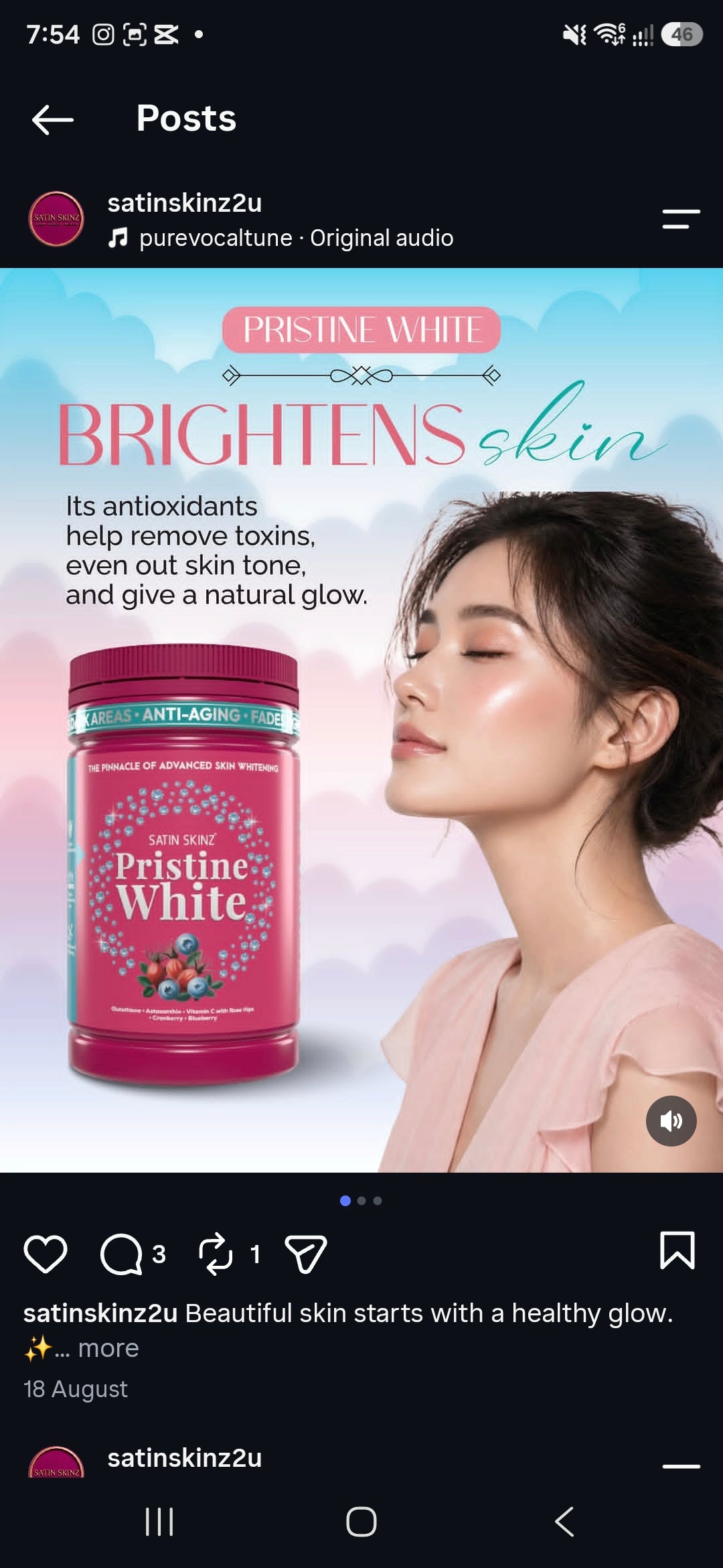 Setin skinz pristine White