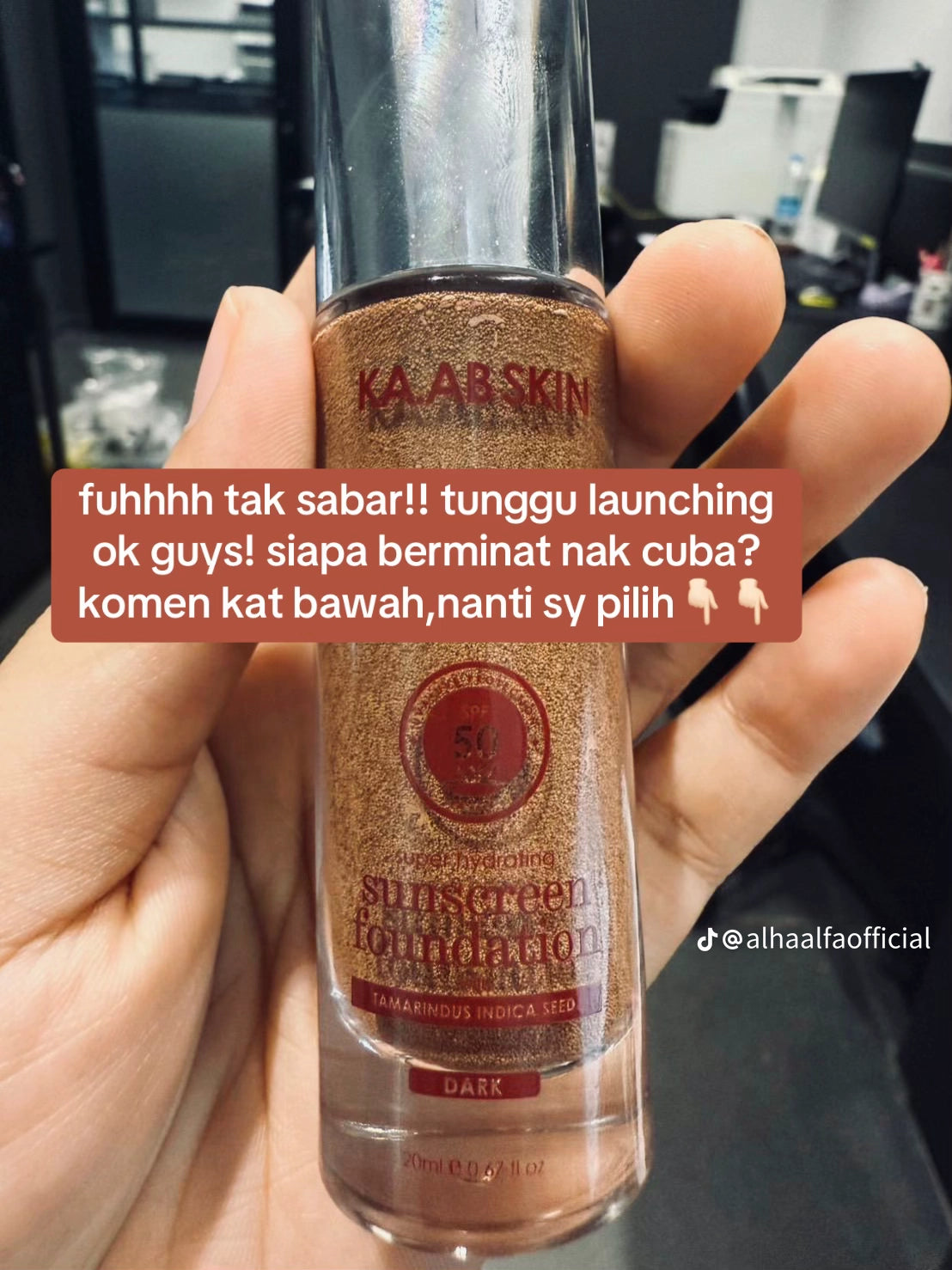 Alha Alfa Sunscreen Foundation 20 ml Dark