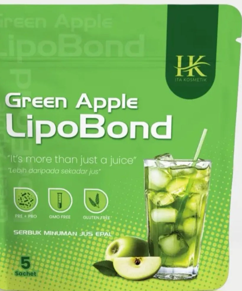 LipoBond Green Apple 5 sachet 23gm