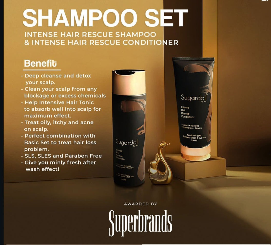 SUGARDOLL SHAMPOO SET 250 ml 2 bottle 500 gm
