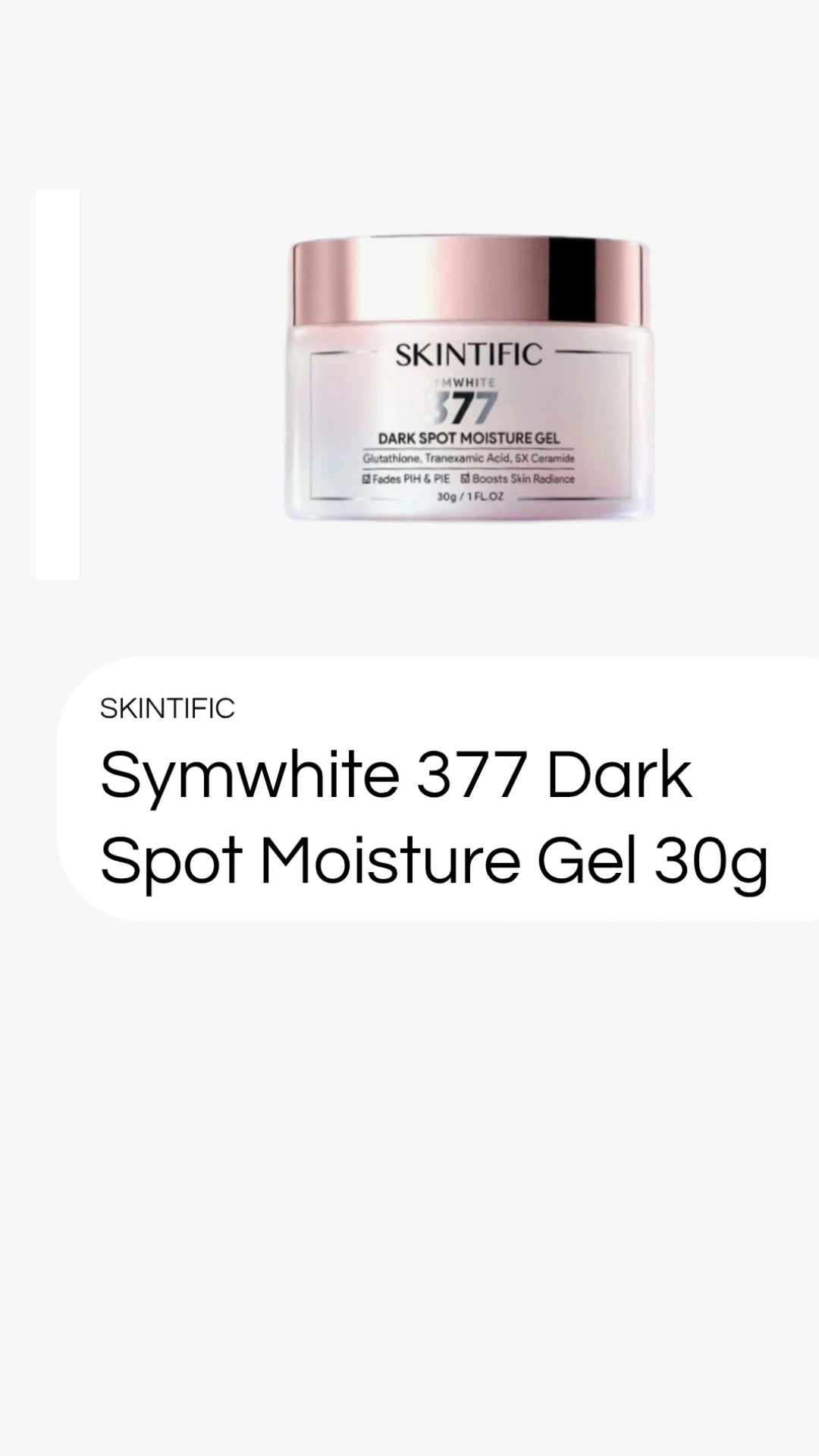 Skintific 377 spat moisture gel 30 g
