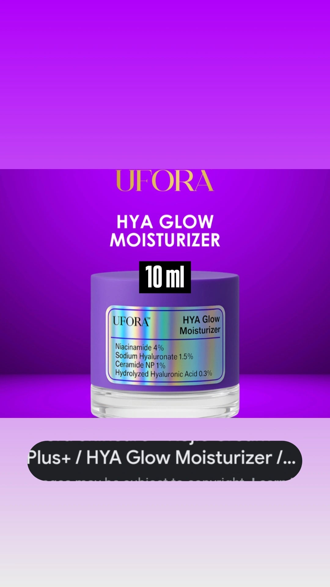 U FORA MOISTURISER 10 ml