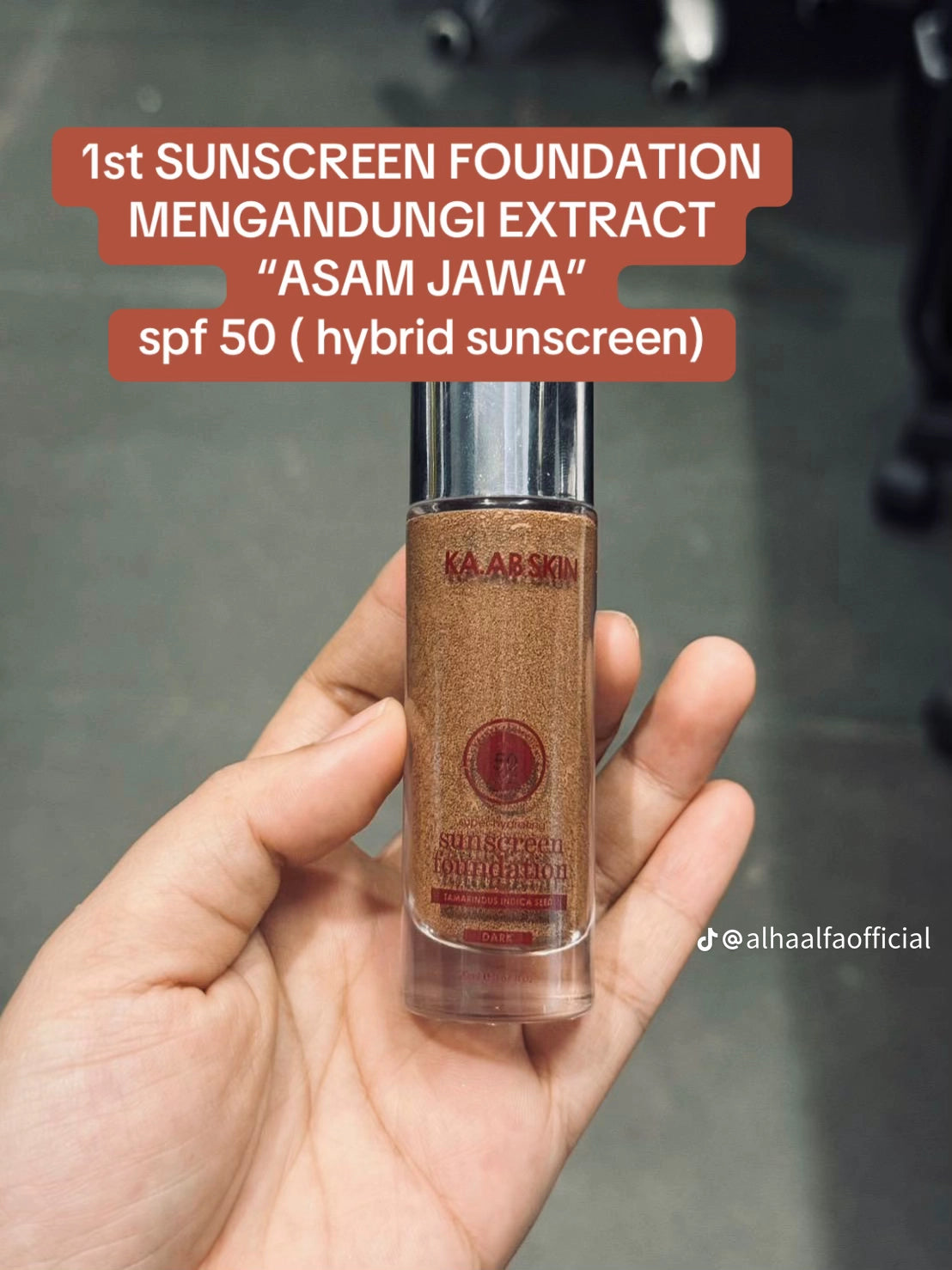 Alha Alfa Sunscreen Foundation 20 ml Dark