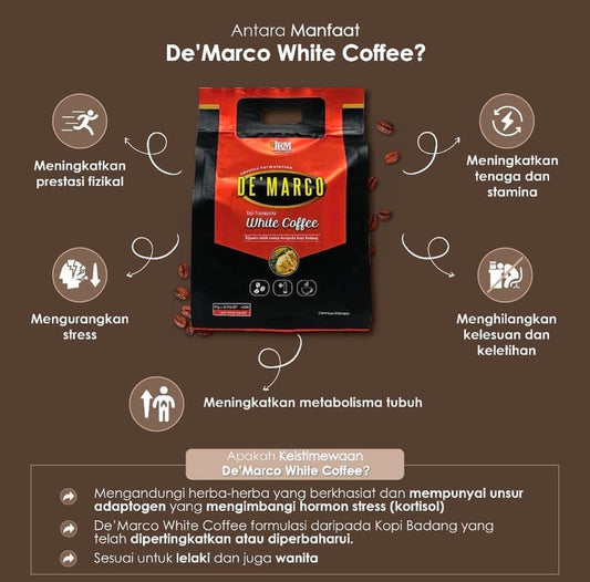 De Marco White Coffee JRM 12 sachets