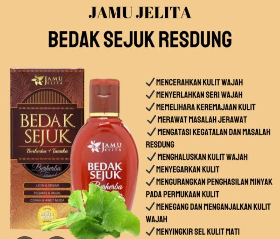 Bedak sejuk Tanaka jamu jelita 60 ml