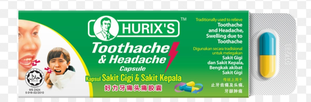 Kapsul sakit gigi &sakit kepala 6 capsules