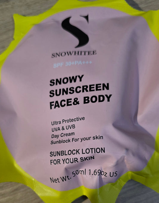 SNOWHITEE SNOW SUNSCREEN FACE&BODY 50 ml