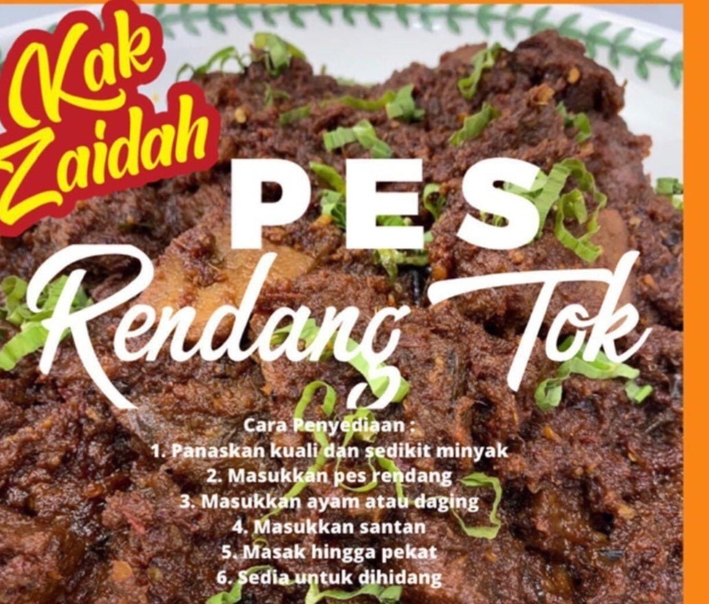 Pes rendang tok kak zaidah 300 gm