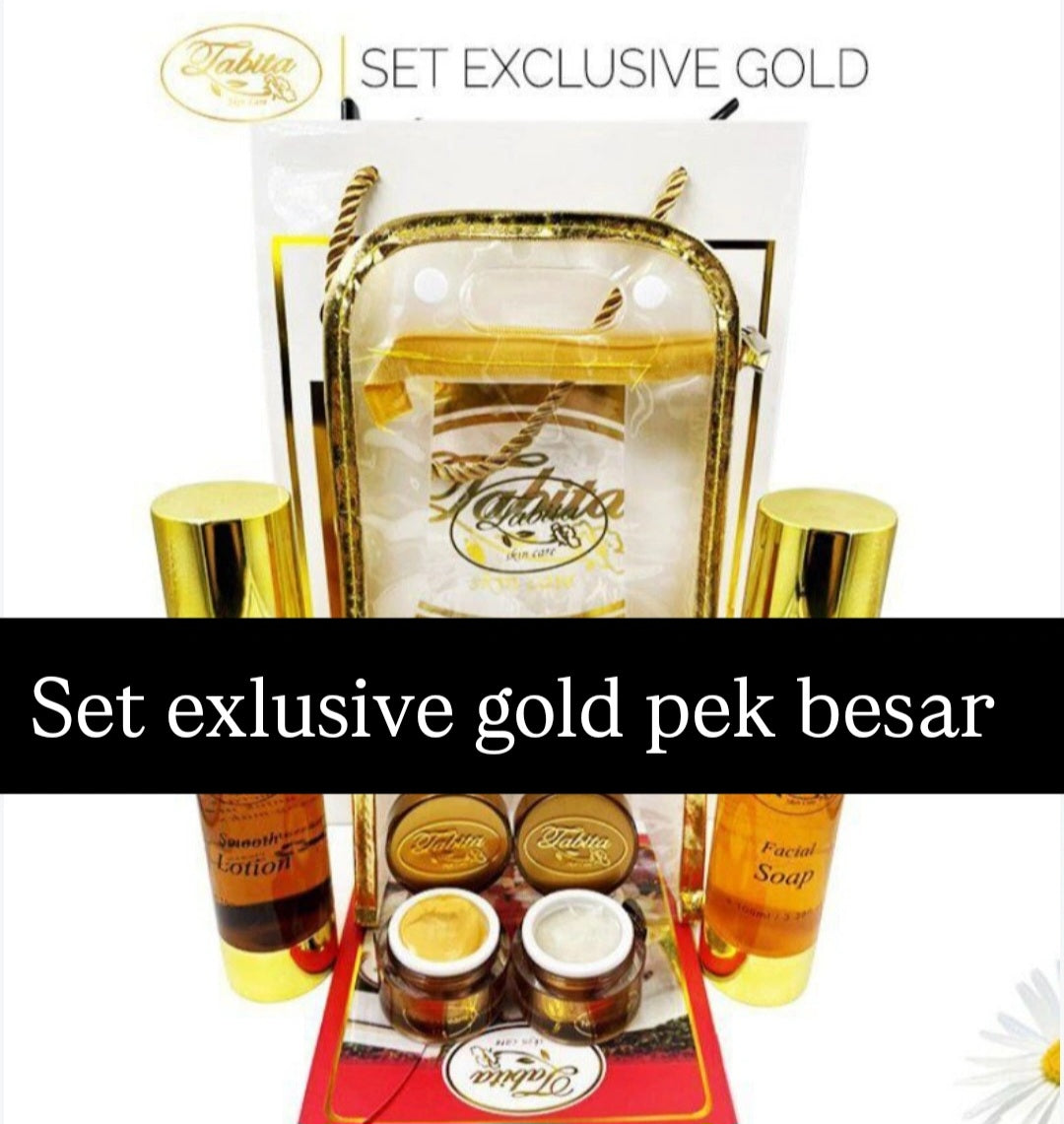 Set exlusif gold pek besar