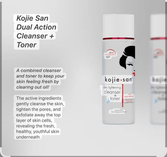 kojie-son skin lightening Clenser +Toner 100 ml