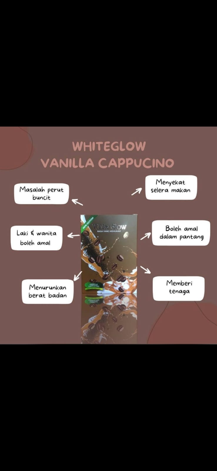 White glow Jamu mochacino