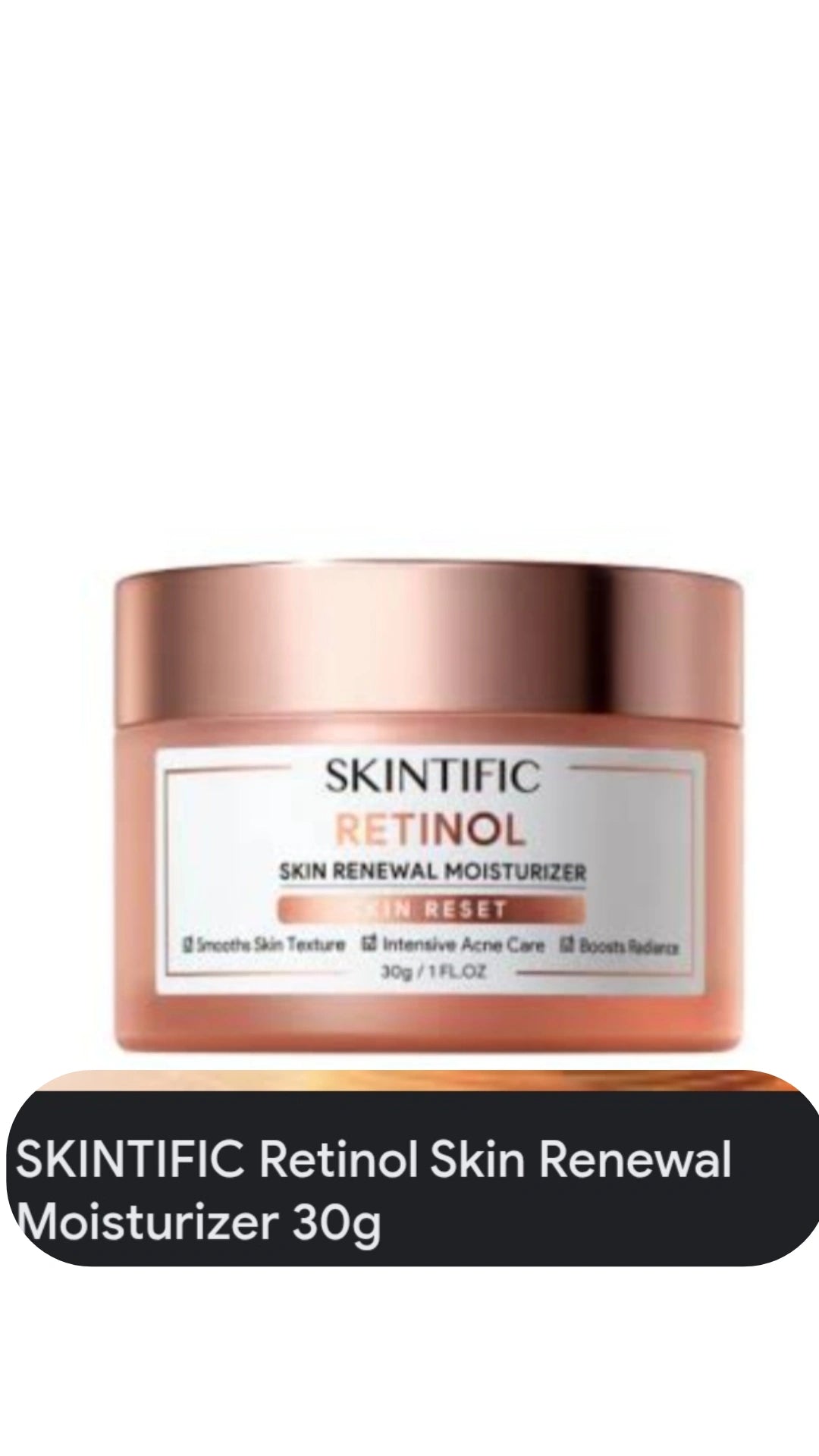 skintific Retinol  skin renewal  Moisturizer  30 g
