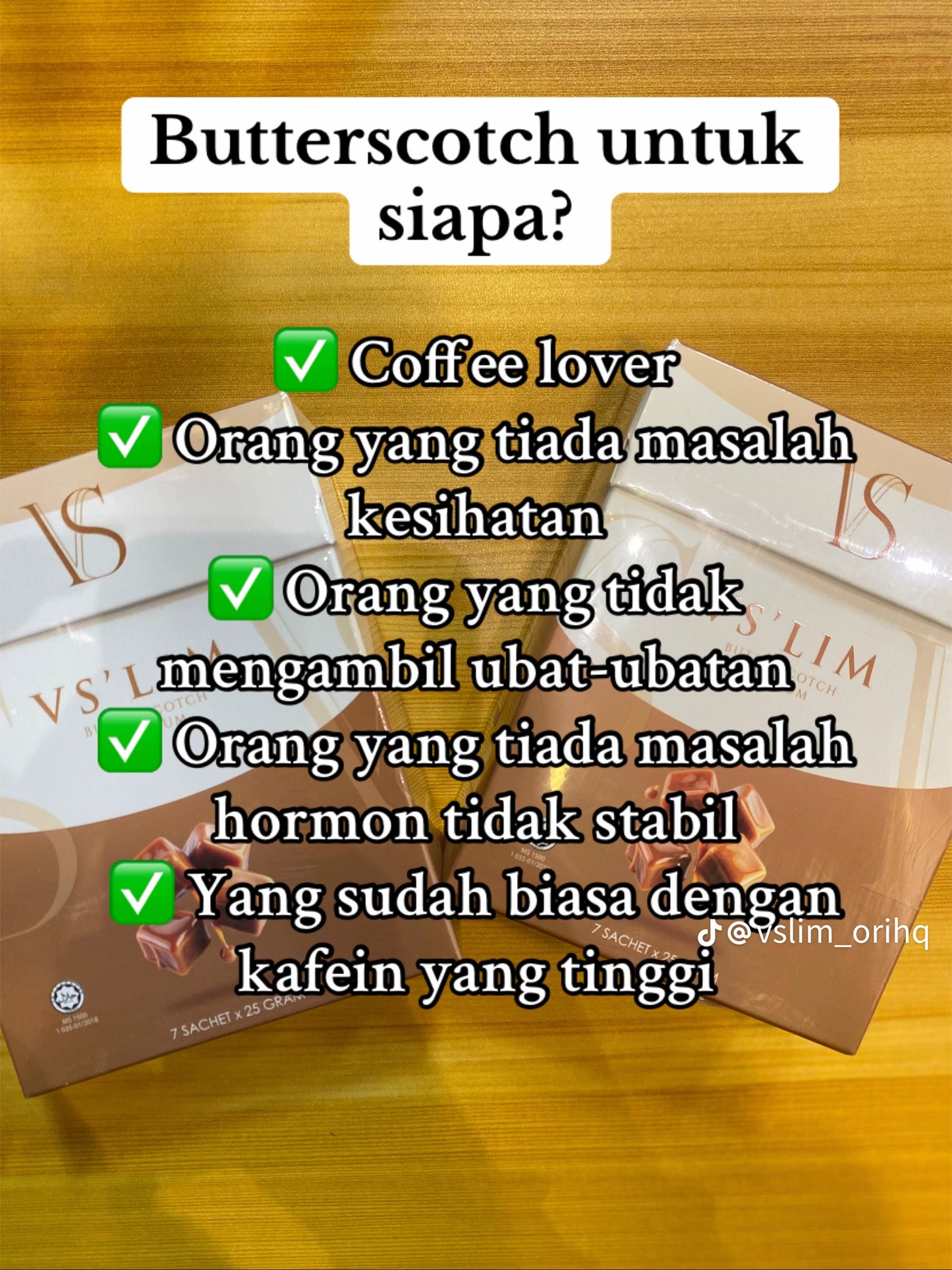 VS BUTTERSCOTCH 7 SACHETS