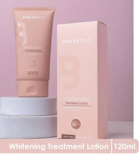 Pink&Belle whitening treatment 120 ml lotion ,Quin  BOOSTER cream 50g( one set)