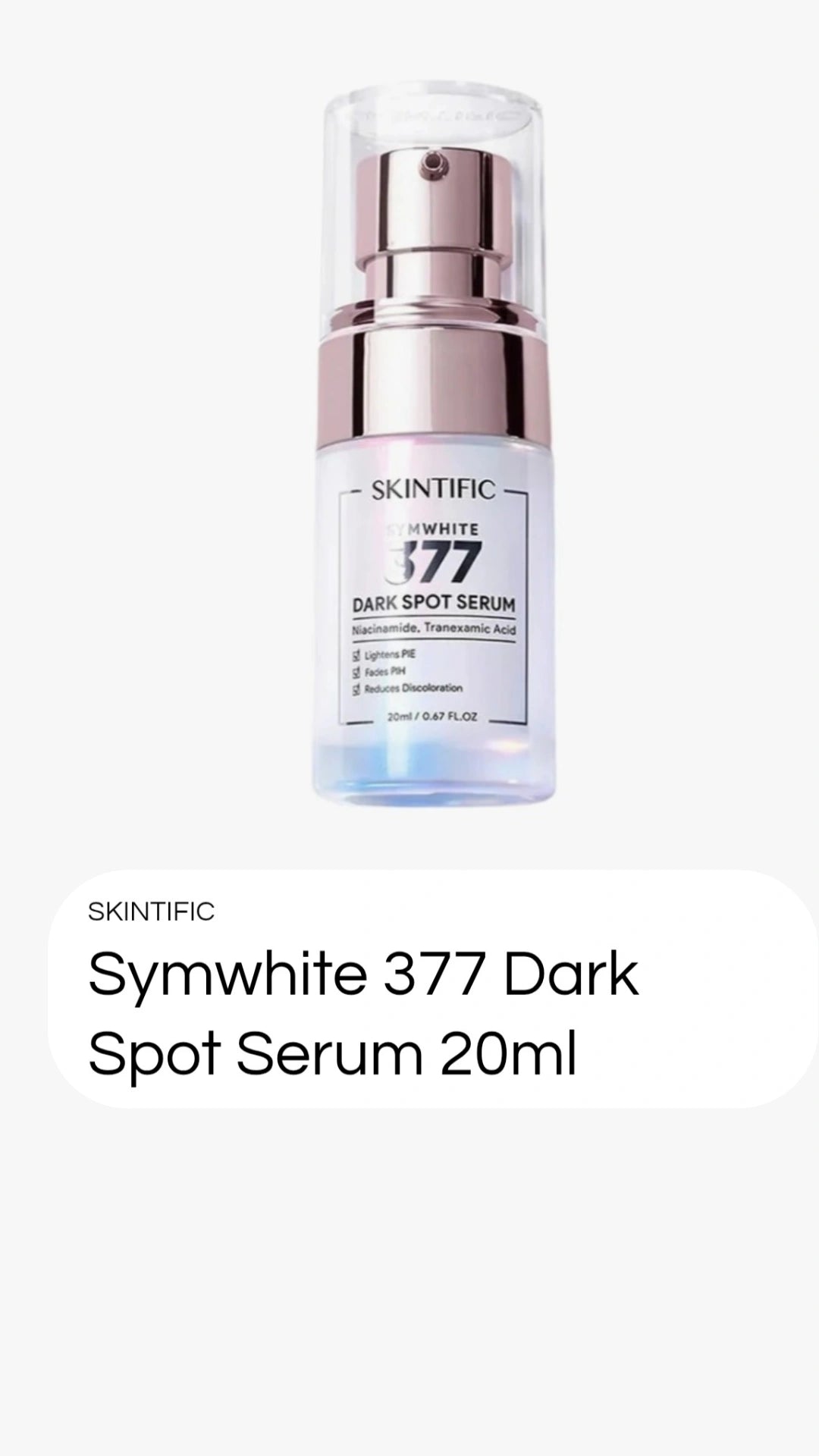 skintific  377 dark spot serum 20 ml