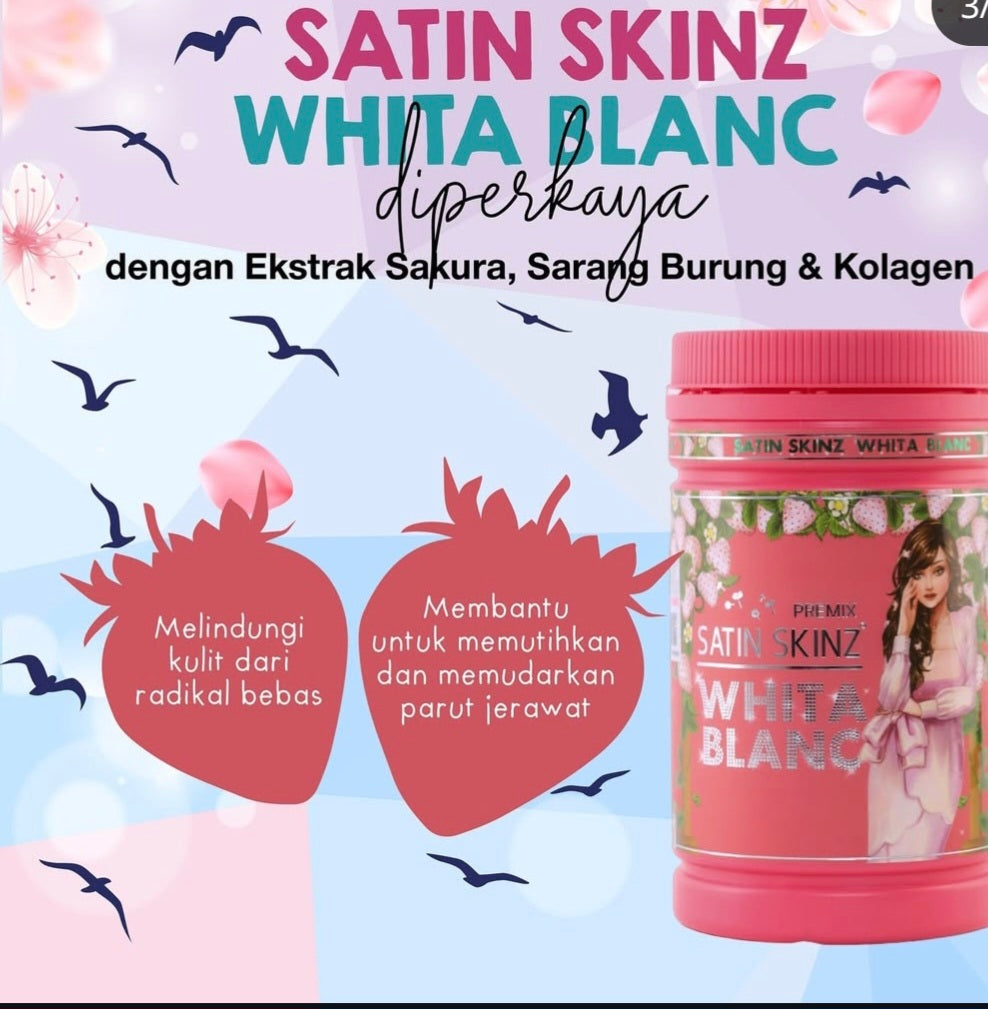 Satin skinz white Blanc 500 gm