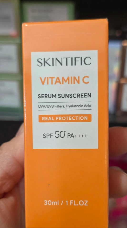 Skintific vitamin c serum sunscreen