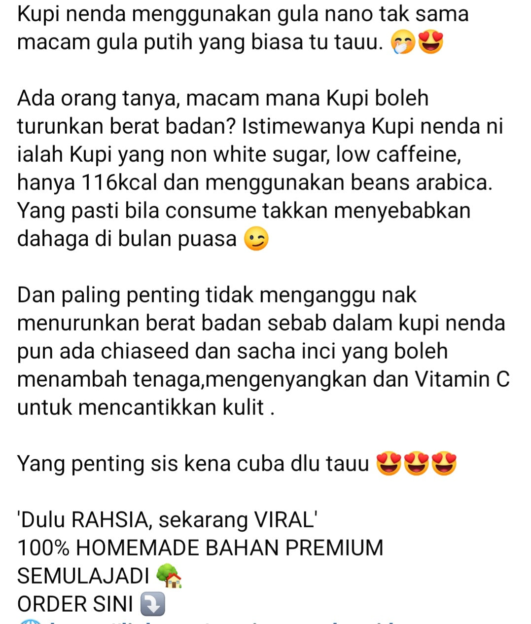 Kopi Nenda 30 gm x15 sachet