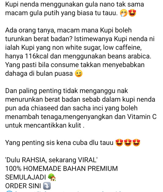 Kopi Nenda 30 gm x15 sachet