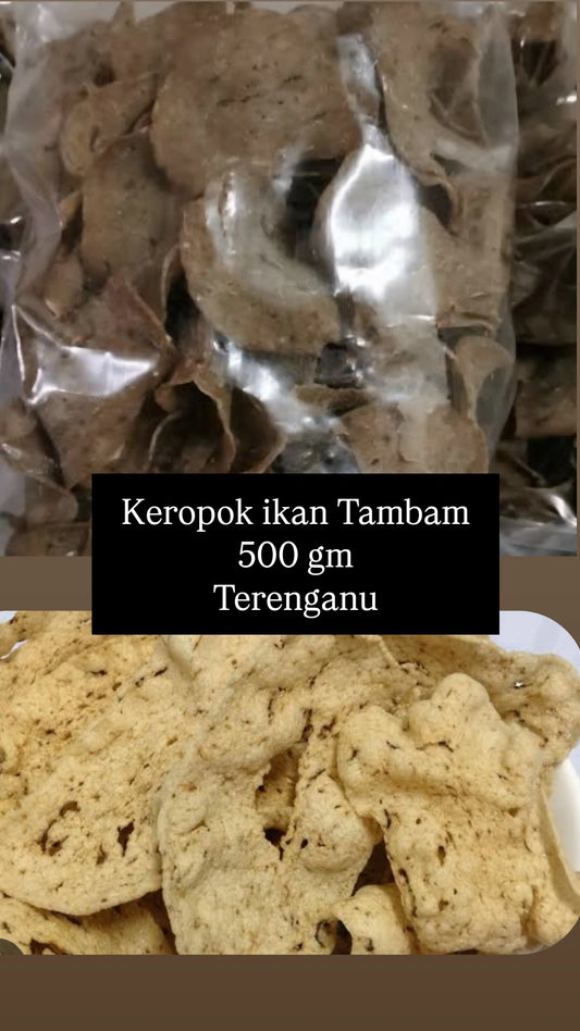 Keropok ikan Tamban  ganu 500 gm