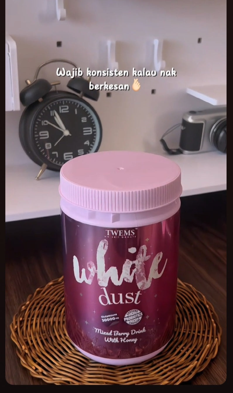 White Dust mixed Berry with  Honey