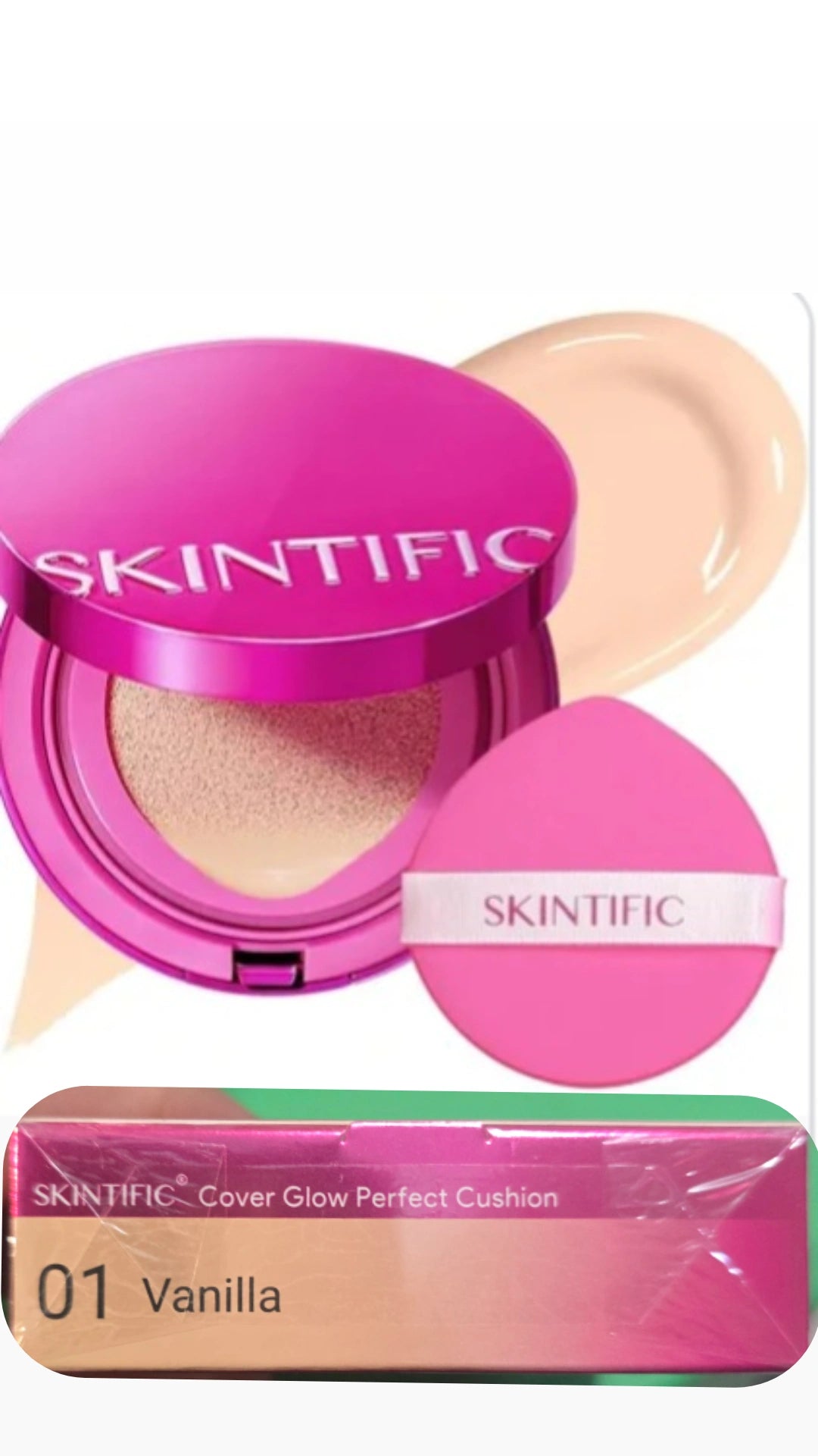 Skintific cover glow perfect cushion