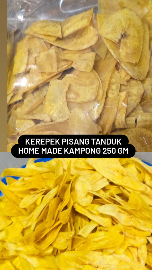 Kerepek pisamg tanduk 250 gm home made kampong🫰👌