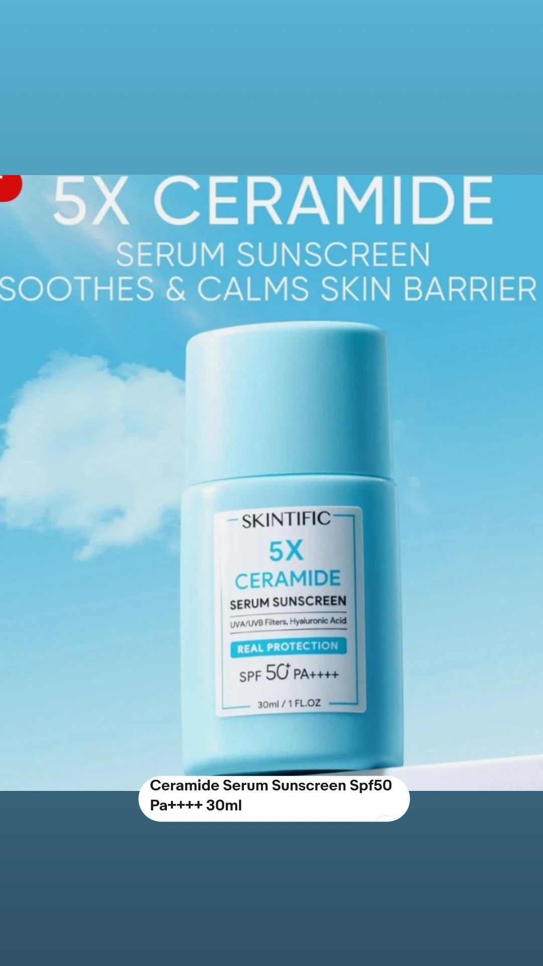 SKINTIFIC 5X CERAMIDE serun sunscreen 30 ml