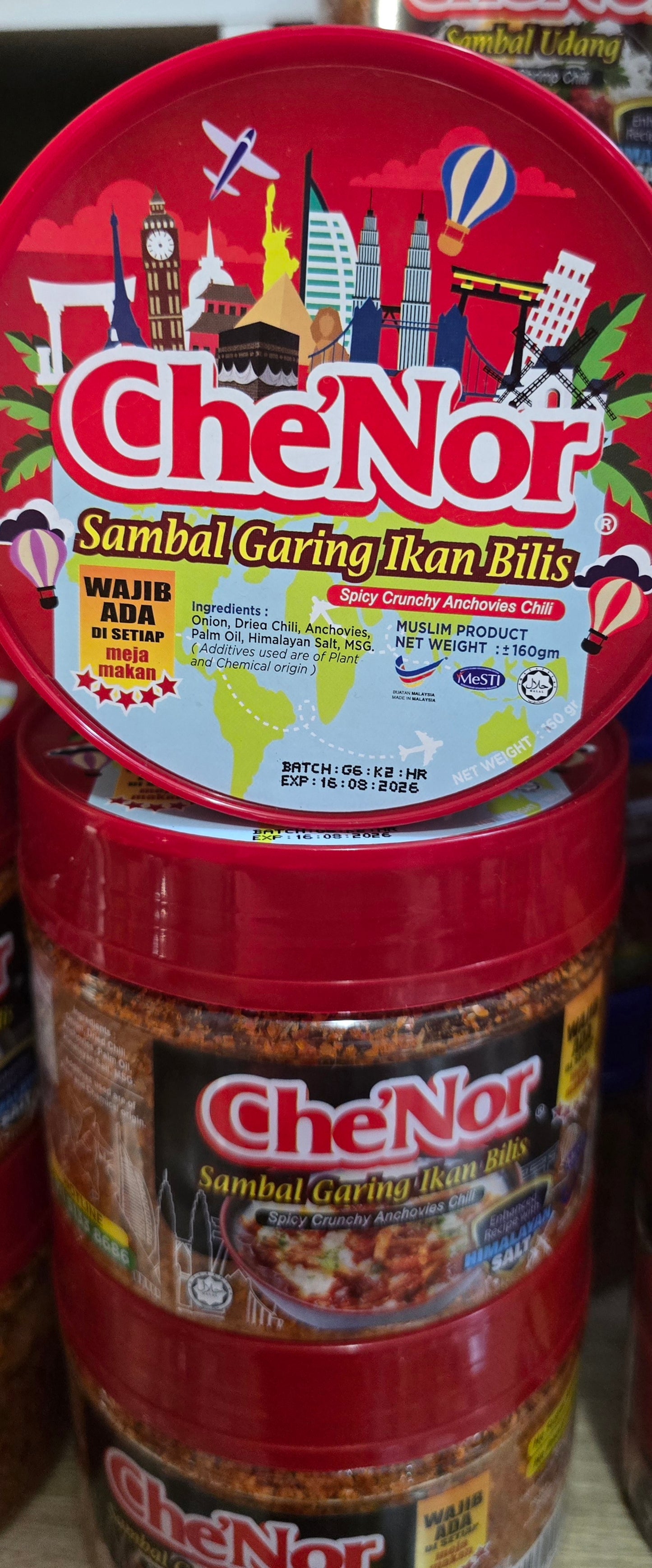 CheNor sambal Garing Ikan Bilis